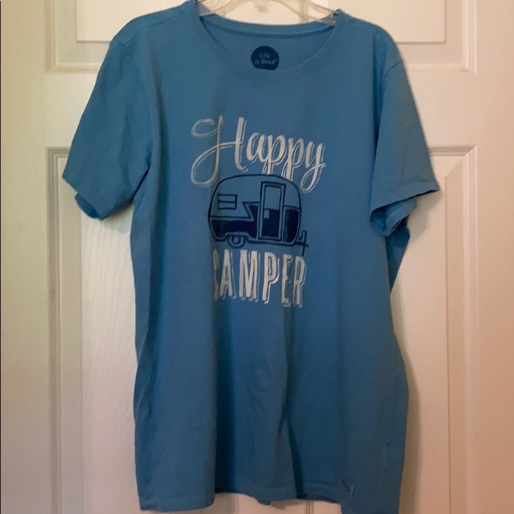 Women’s Cut Life Is Good - Happy Camper TShirt